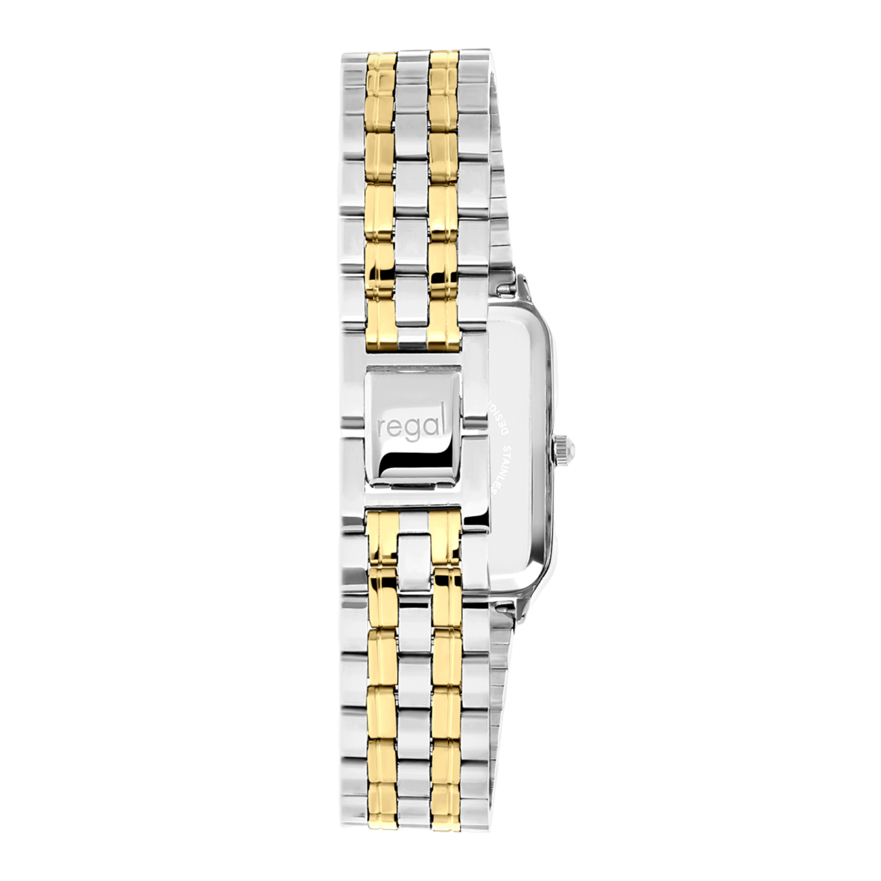 Regal-Damenarmbanduhr mit zweifarbigem Armband