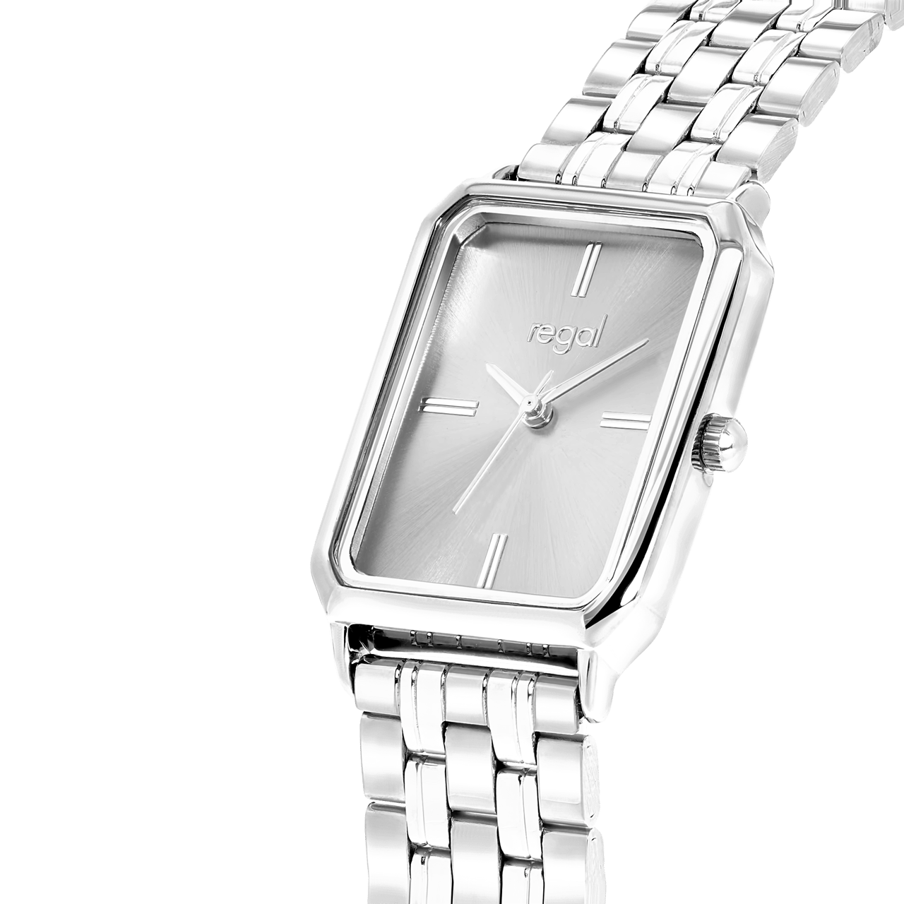 Regal dameshorloge met een stainless steel band