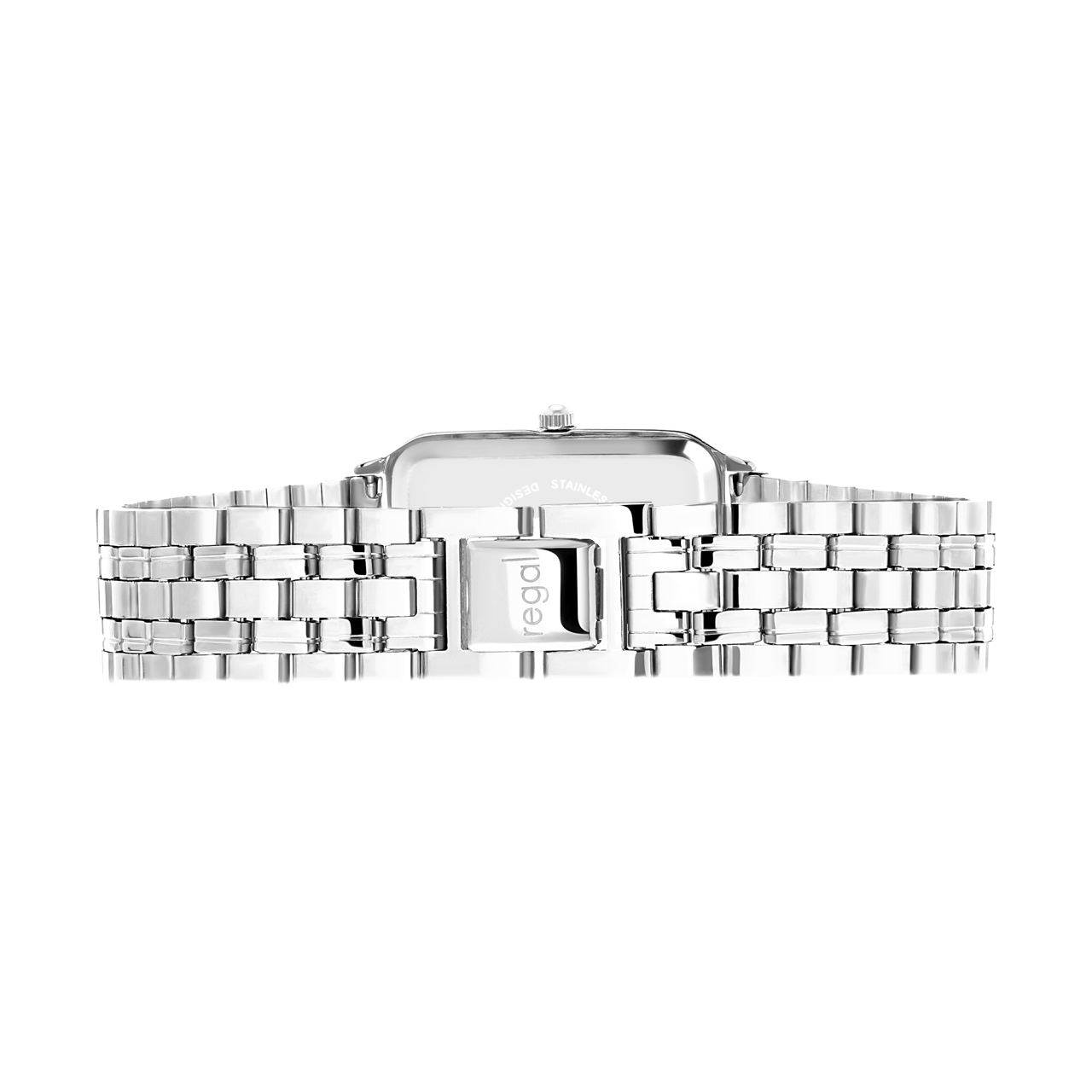Regal dameshorloge met een stainless steel band