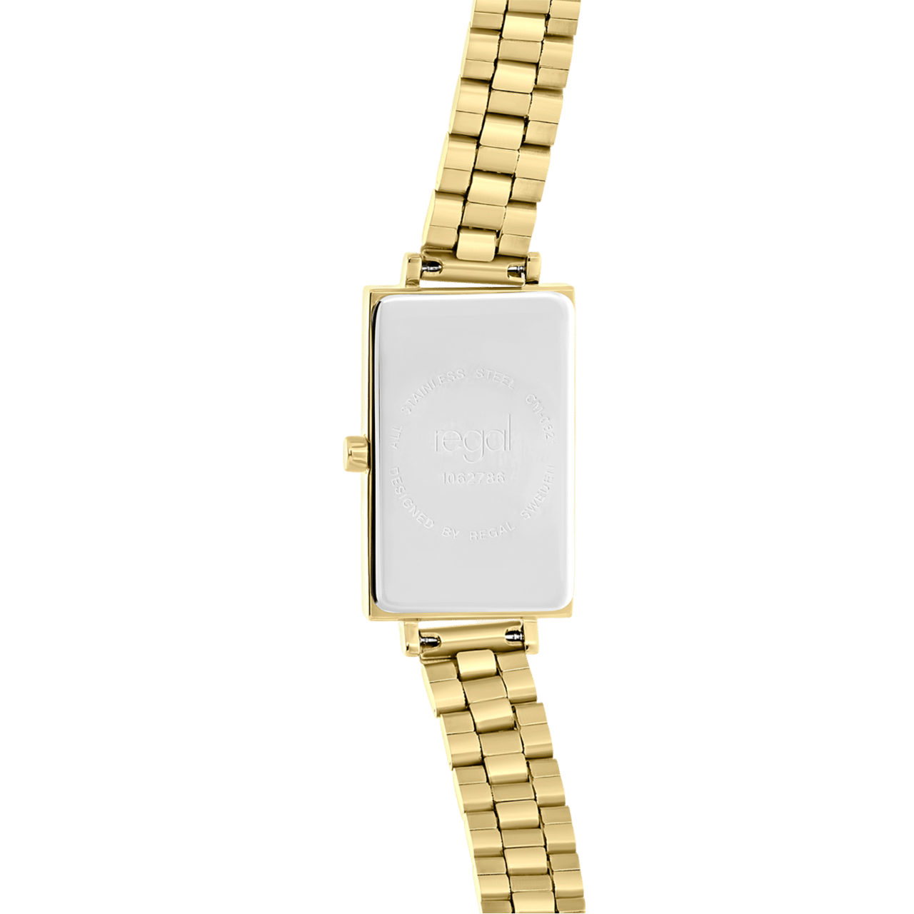Regal horloge met een stainless steel kast en band