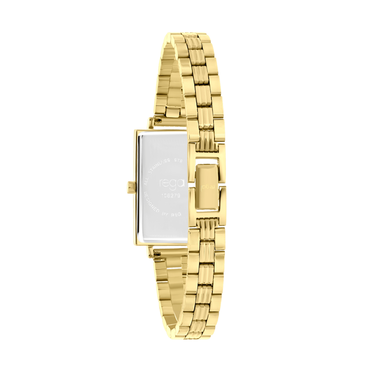 Regal-Armbanduhr mit Gehäuse und Armband aus Edelstahl