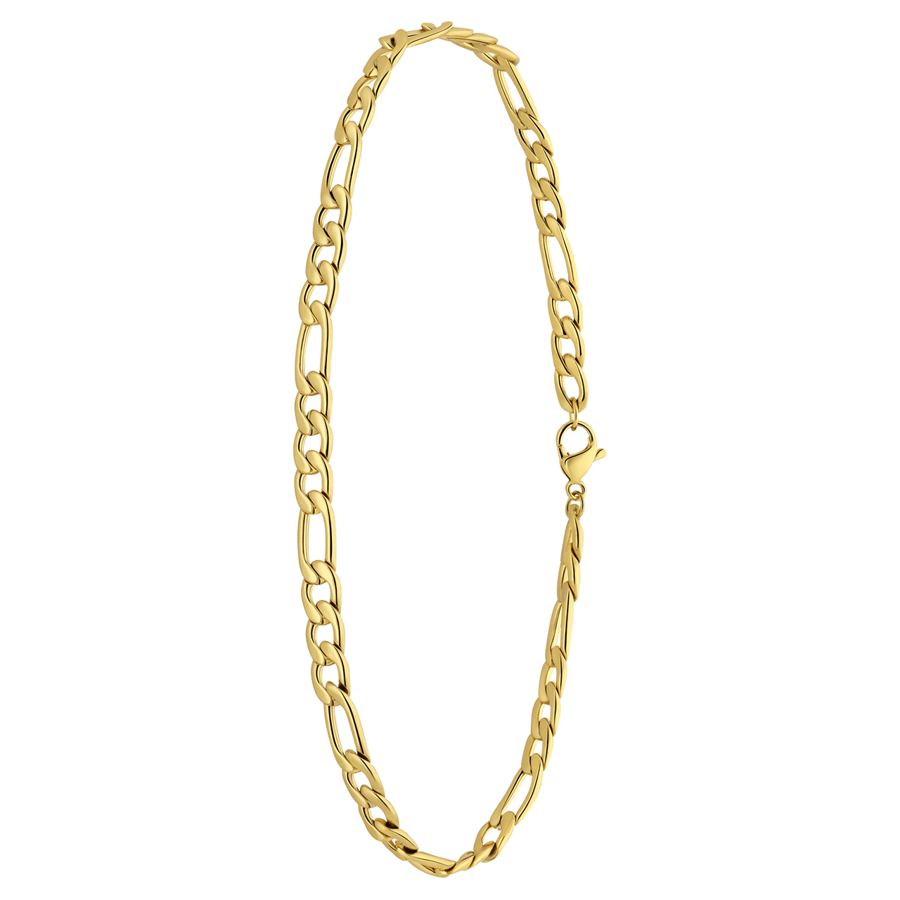 Stalen goldplated enkelbandje voor dames