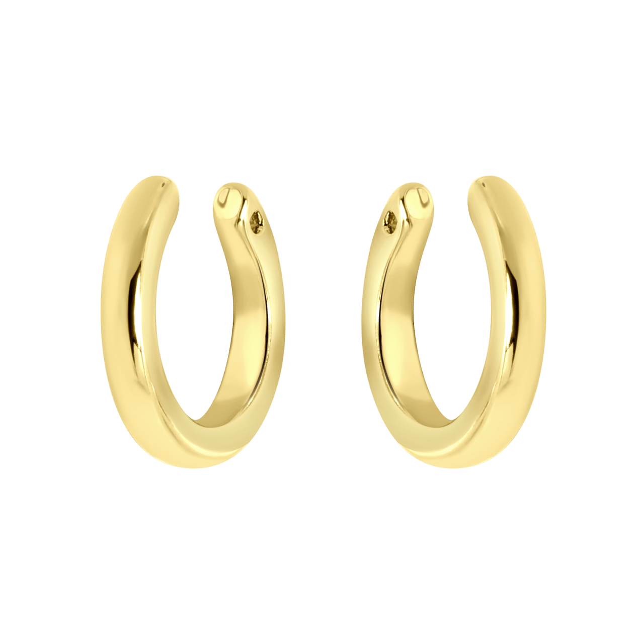 Goudkleurige bijoux oorbellen set met earcuffs