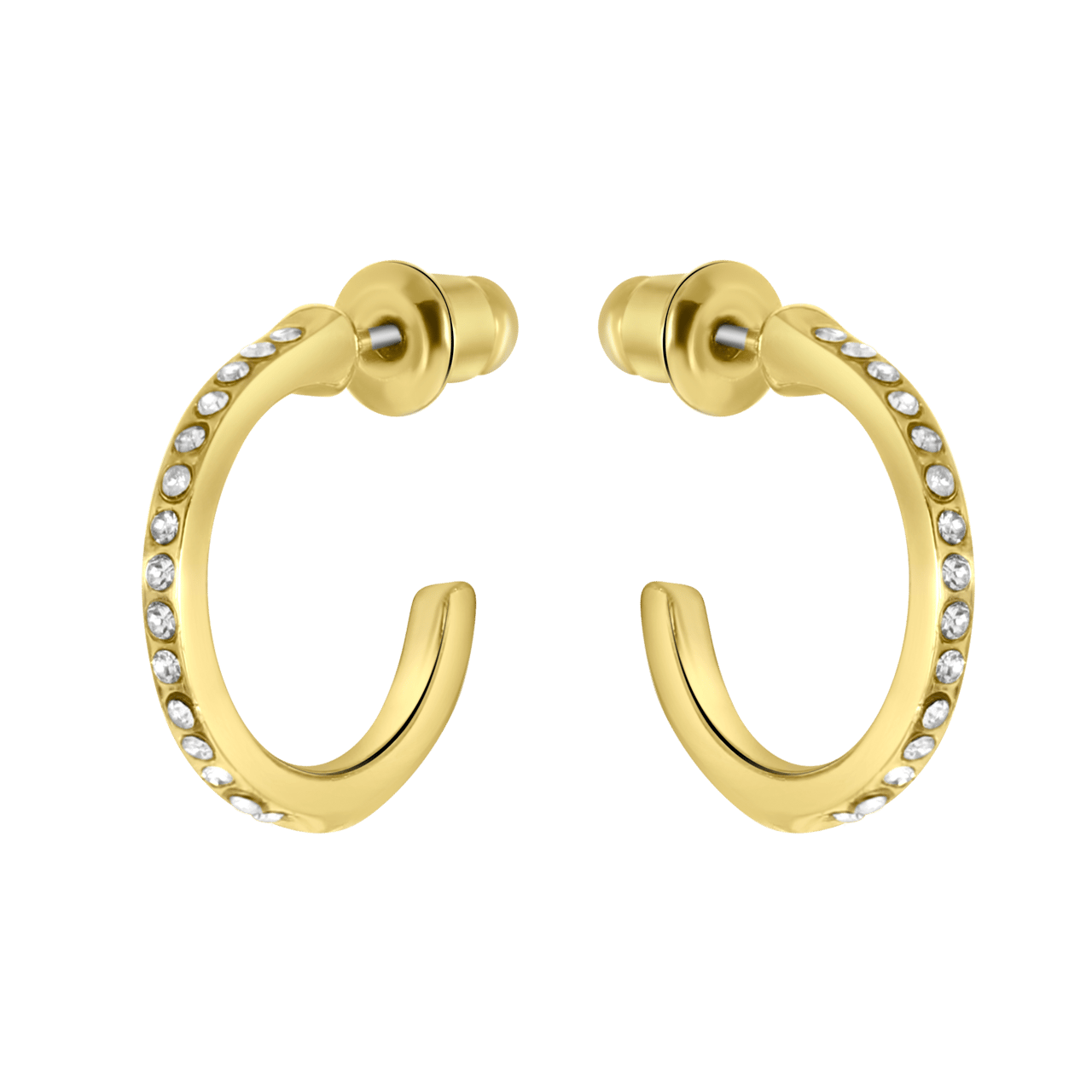 Goudkleurige bijoux oorbellen set met earcuffs