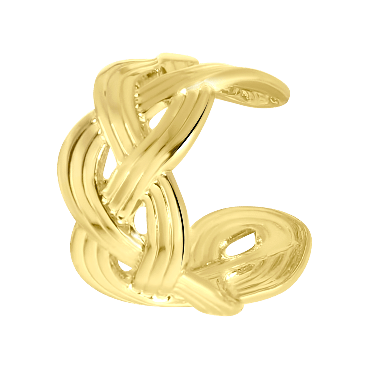Goldfarbene Bijoux-Ohrringe im Set, mit Ohrklemmen