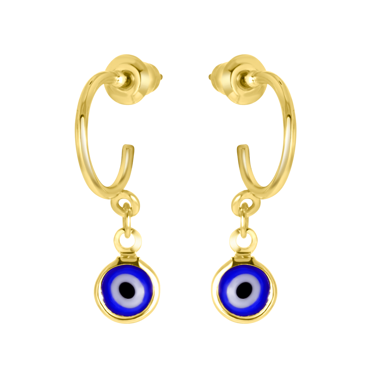 Goudkleurige bijoux oorbellen set met earcuffs