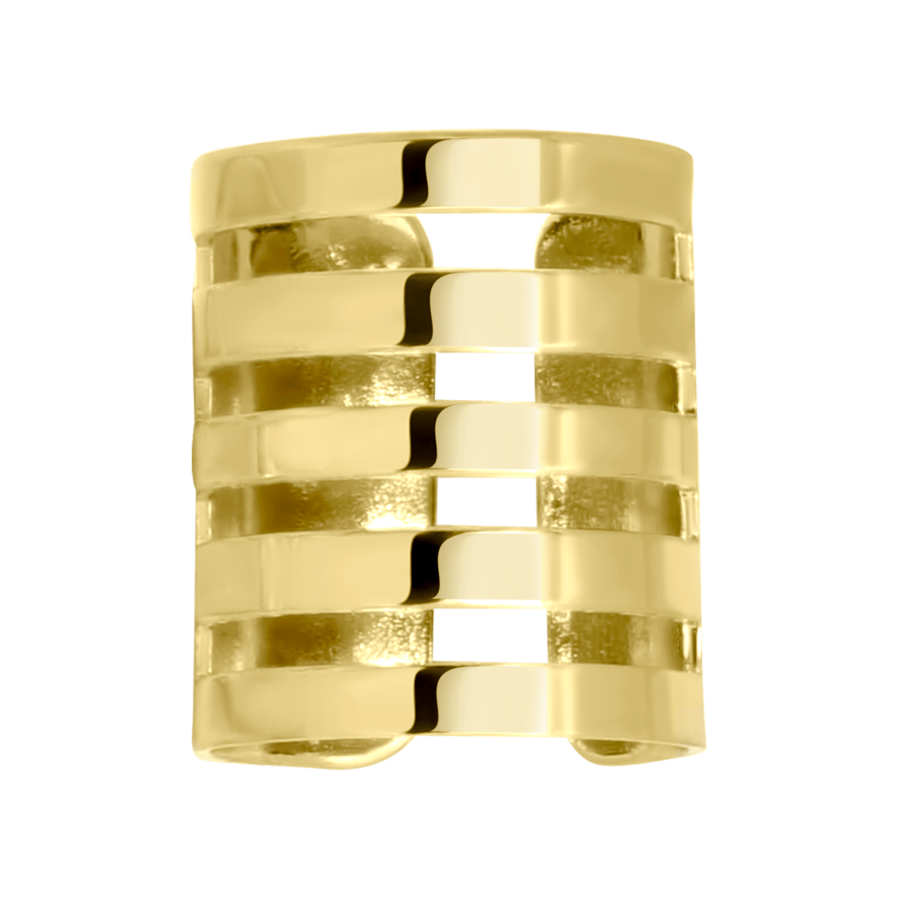 Goudkleurige bijoux oorbellen set met earcuffs