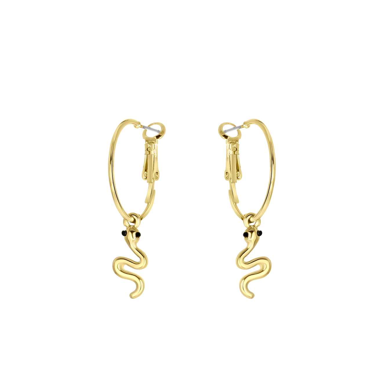 Goudkleurige bijoux oorbellen set met earcuffs