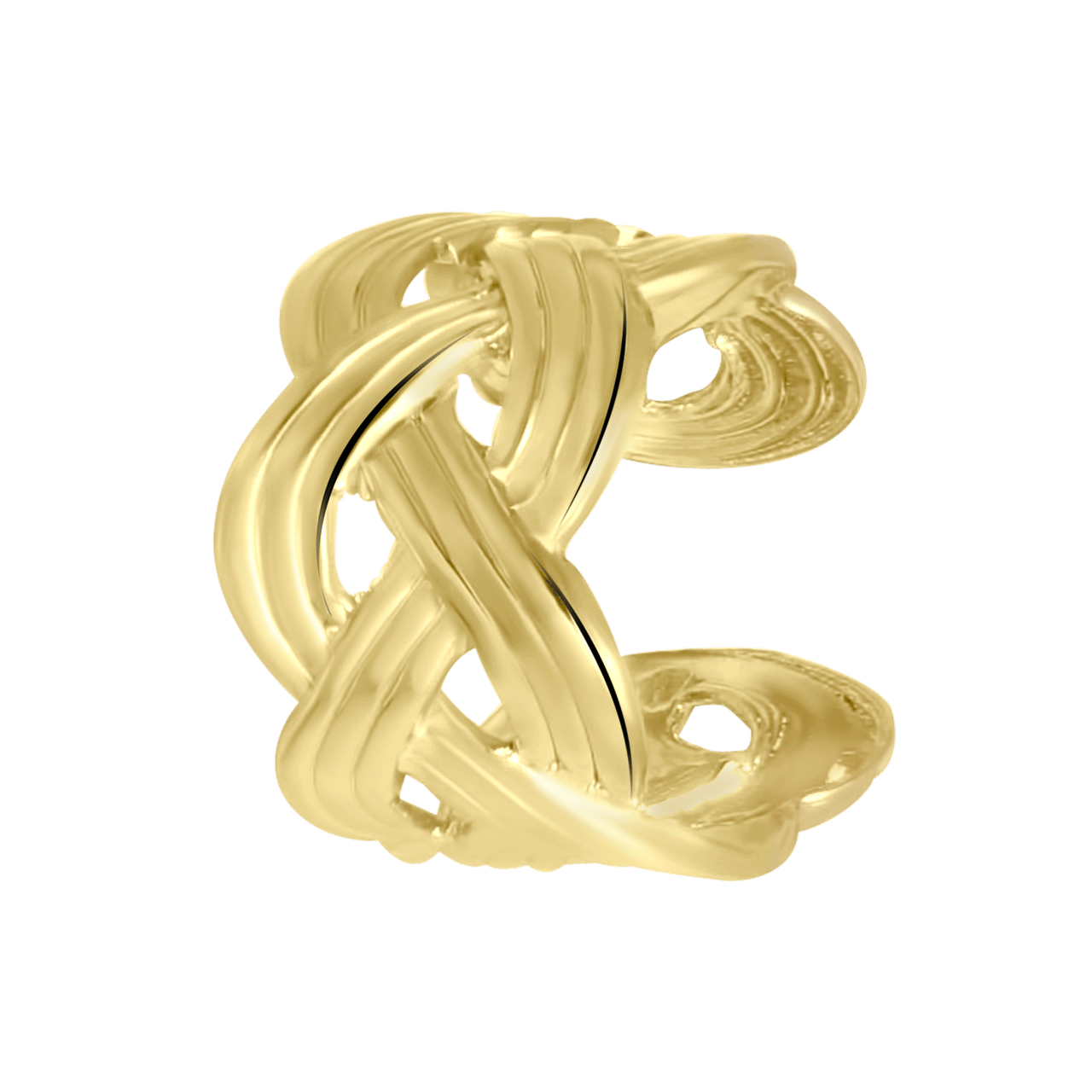 Goldfarbene Bijoux-Ohrringe im Set, mit Ohrklemmen