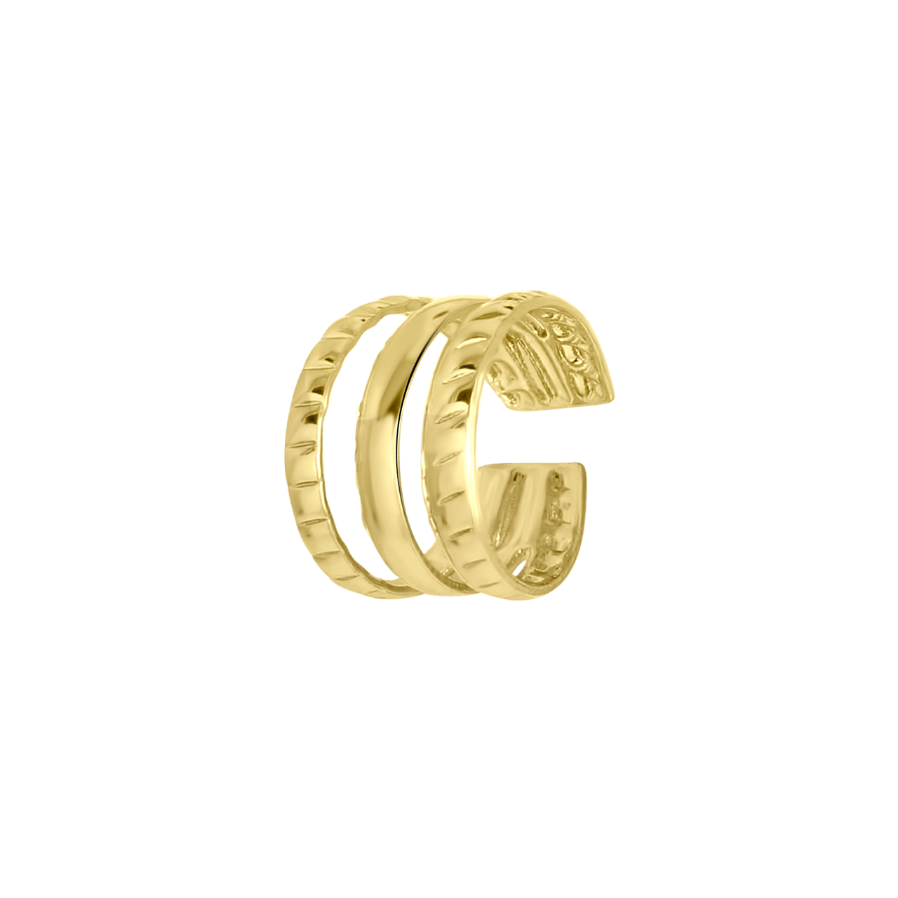 Goldfarbene Bijoux-Ohrringe im Set, mit Ohrklemmen