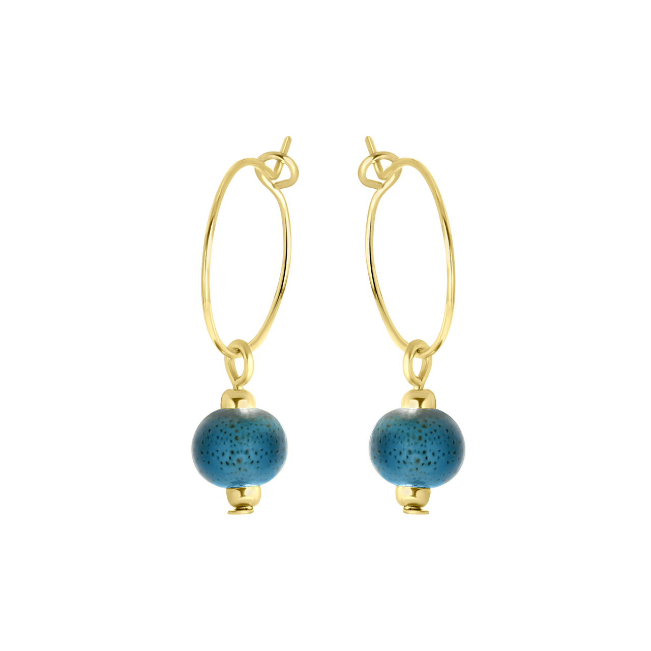 Goudkleurige bijoux oorbellen set met earcuffs