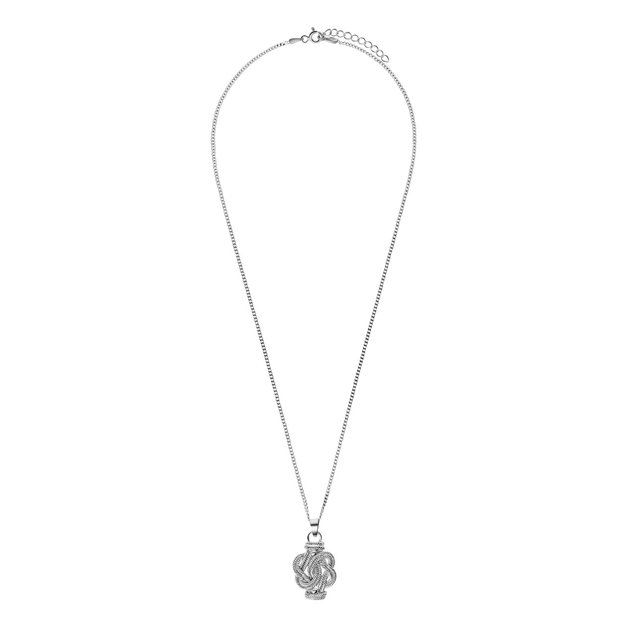 Halskette, 925 Silber, mit Surinam-Teppichklopfer