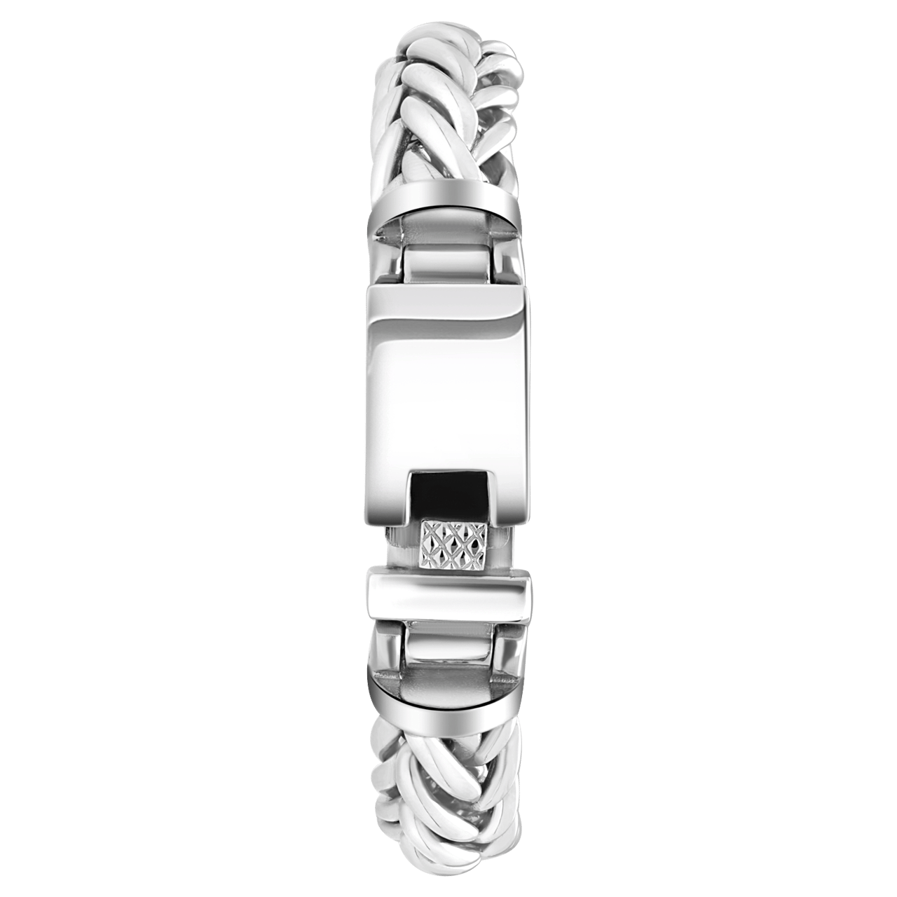 Herrenarmband, Edelstahl, französisches Gourmet-Kettenglied