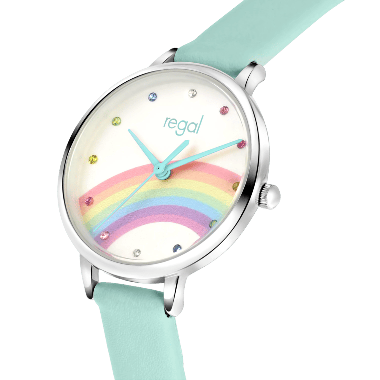 Regal Armbanduhr für Mädchen, Regenbogen