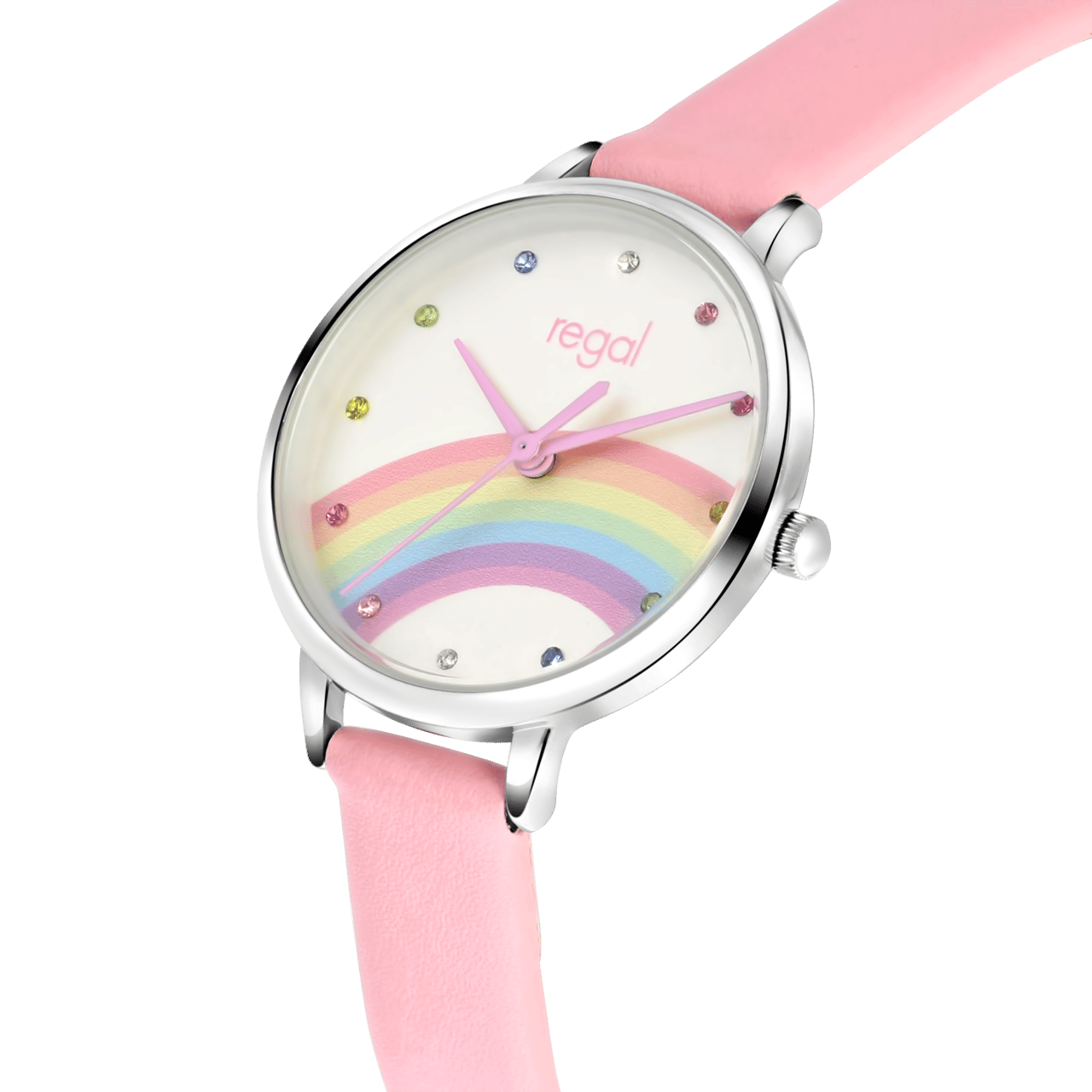 Regal Armbanduhr für Mädchen, Regenbogen