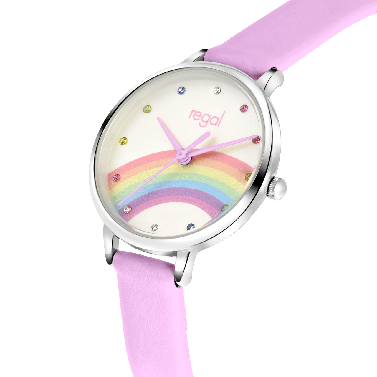 Regal Armbanduhr für Mädchen, Regenbogen