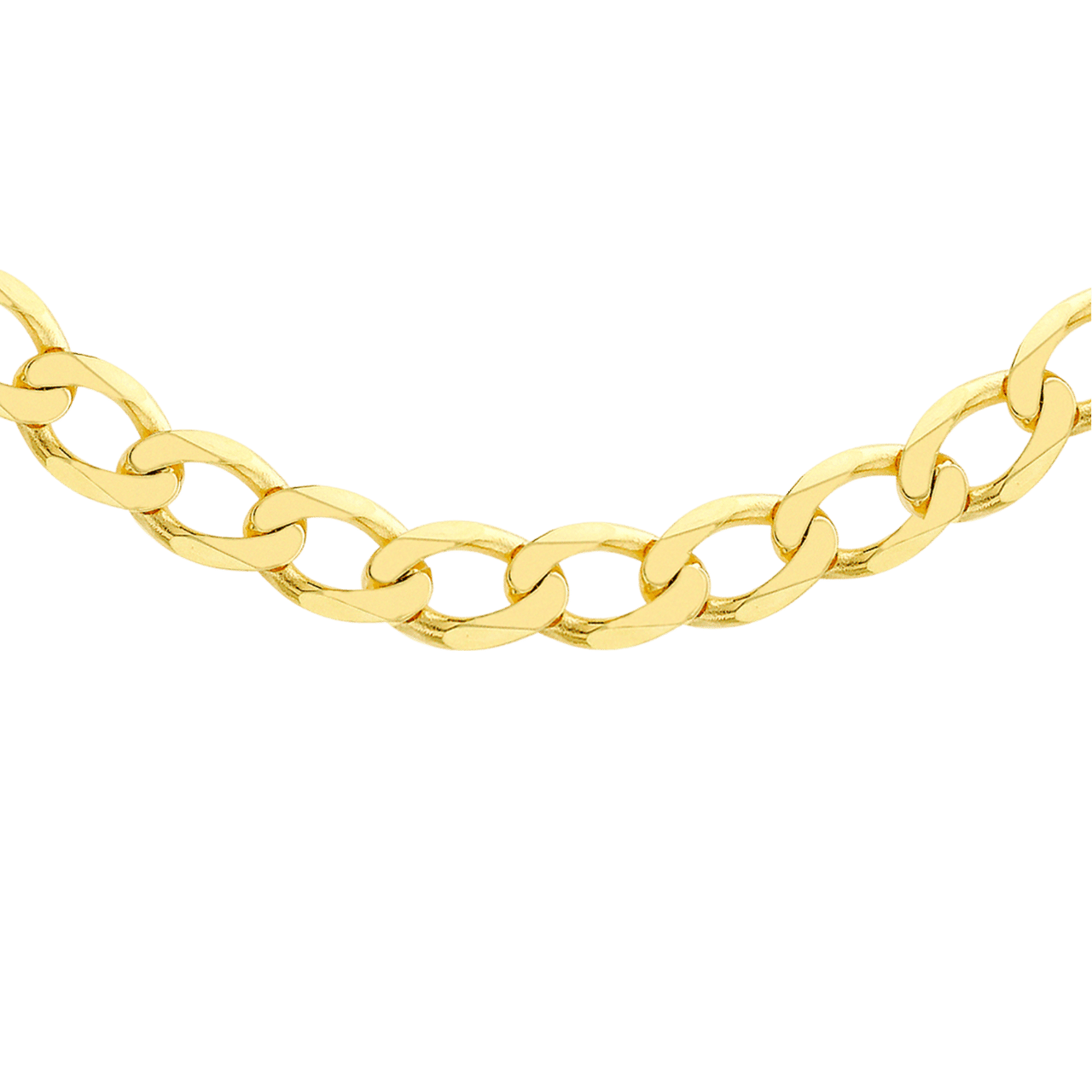 Halskette, 375 Gold, mit Gourmetglied, 7 mm