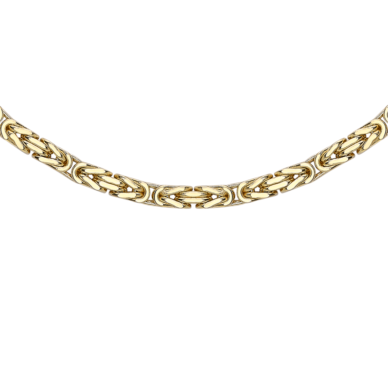 Halskette, 375 Gold, mit Königsglied, 3,3 mm