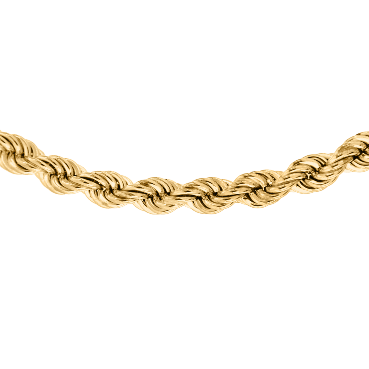 Halskette, 375 Gold, mit Kordelglied, 4,6 mm