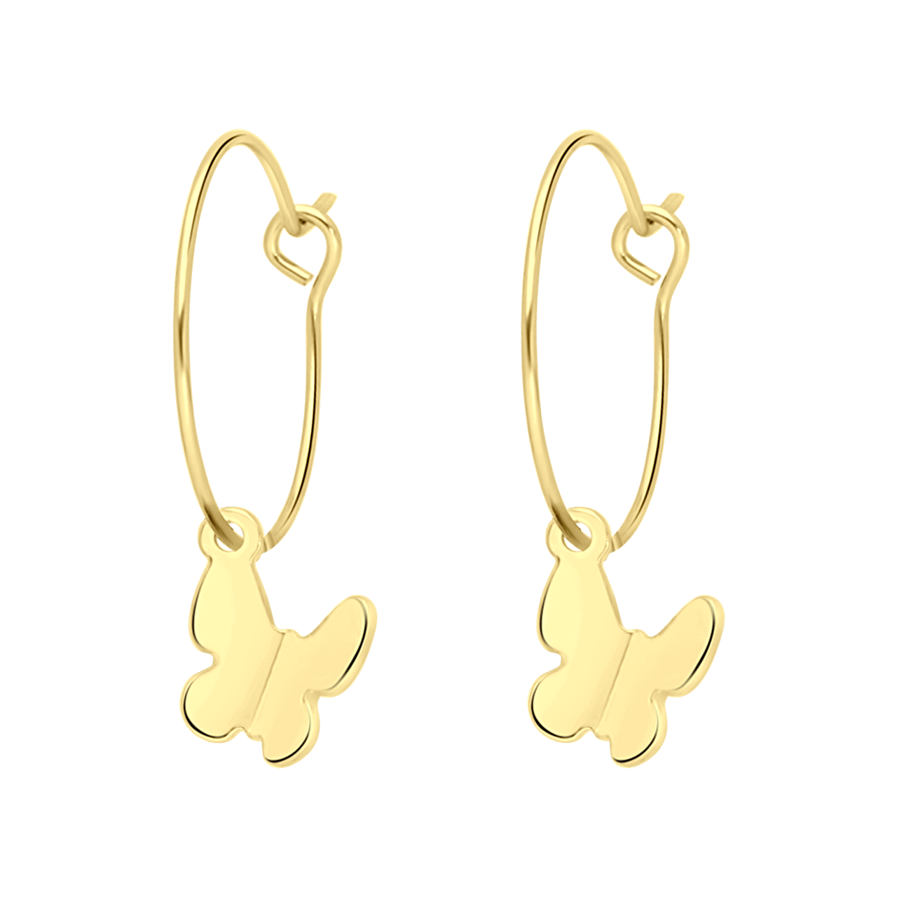 Goudkleurige bijoux oorbellen set assorti