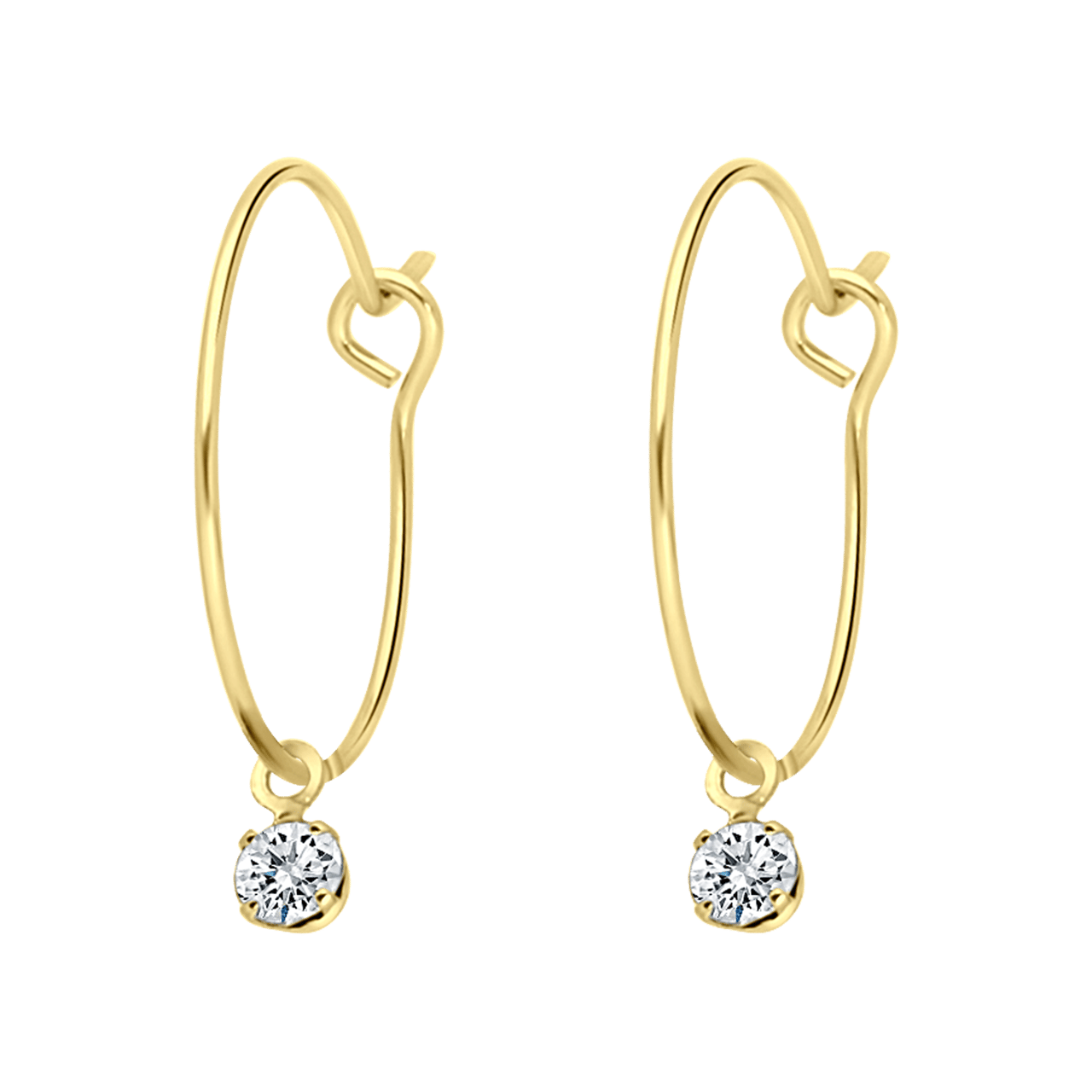 Goudkleurige bijoux oorbellen set assorti