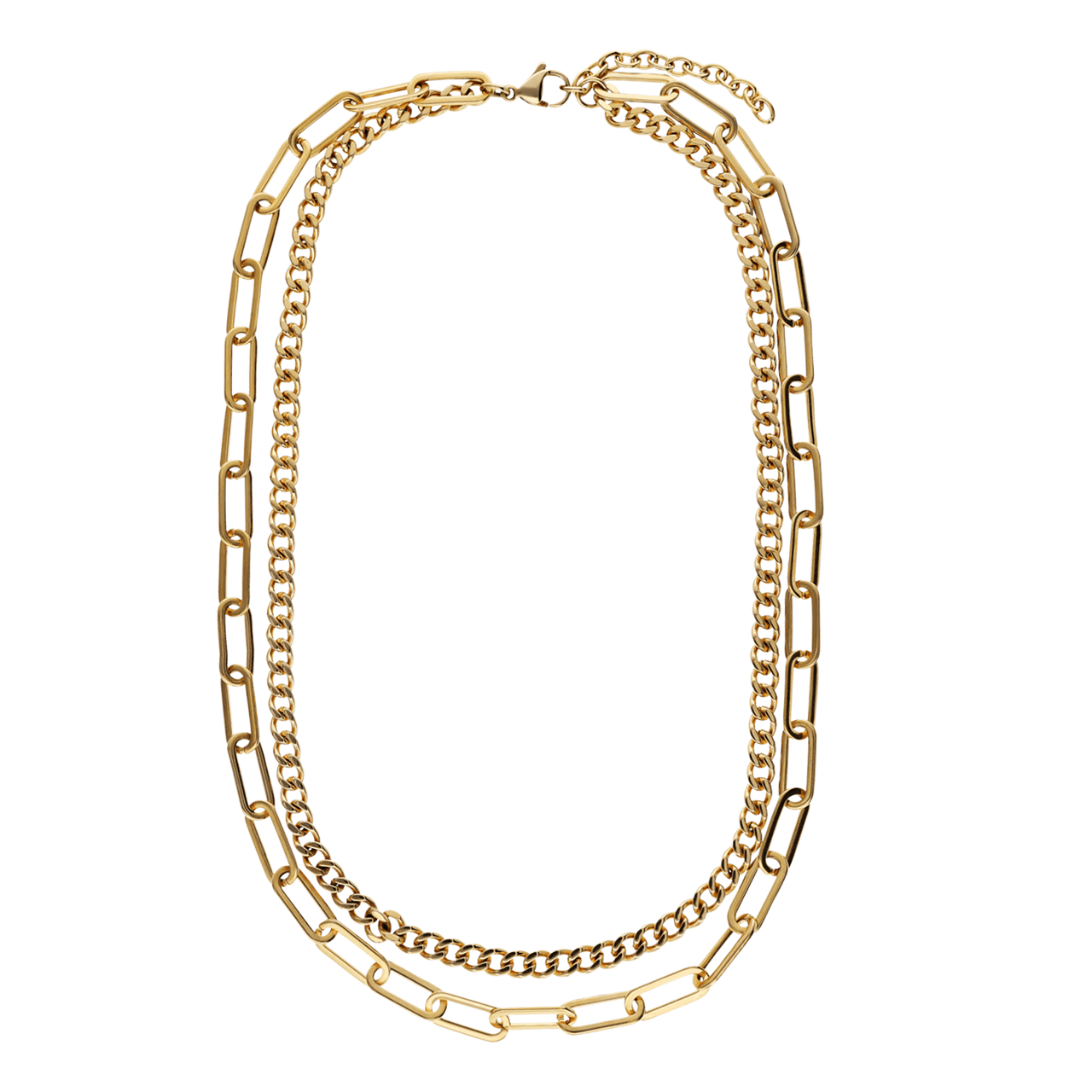 Halskette, Edelstahl, vergoldet (750 Gold), Ariane