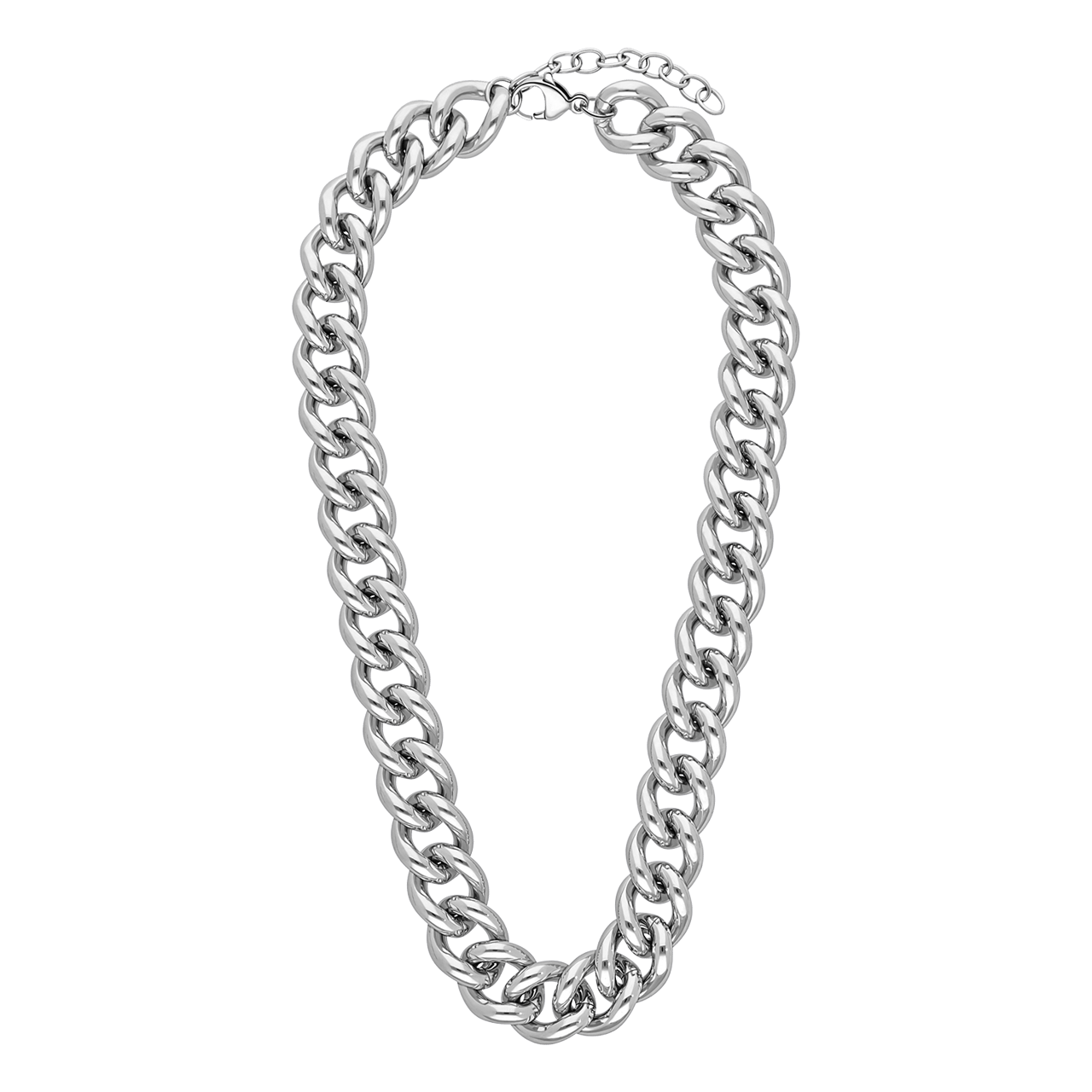 Gerecycled stainless steel ketting laetitia