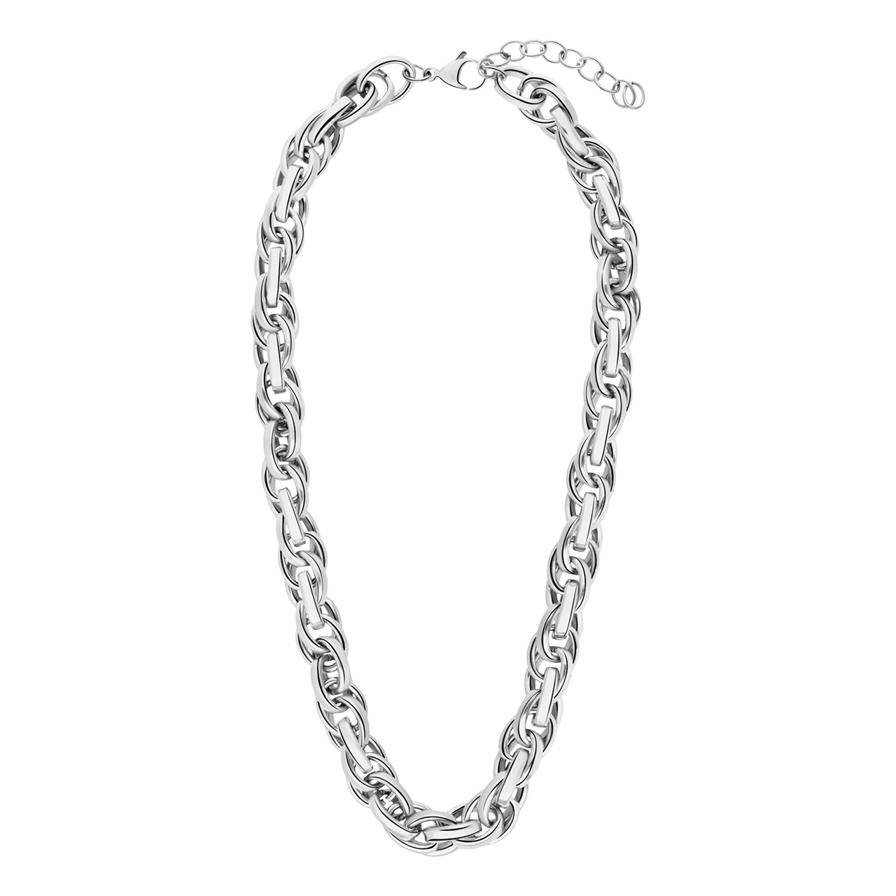 Gerecycleerd stainless steel ketting lilou