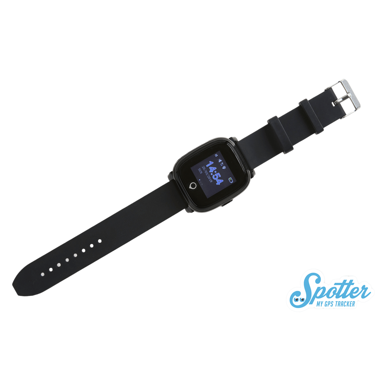 Spotter Digitaal Horloge Zwart met GPS SPW-B1701