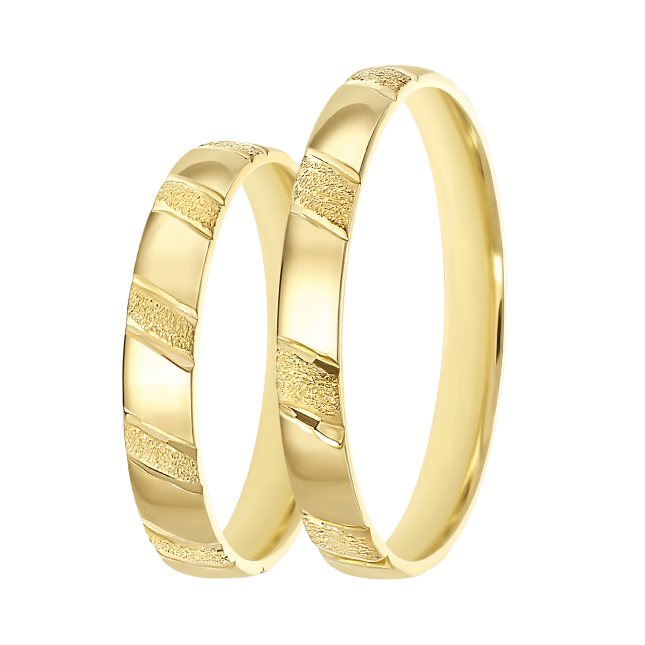 Trauring für Herren, 585 Gelbgold, 3 mm, Aylin TW 301
