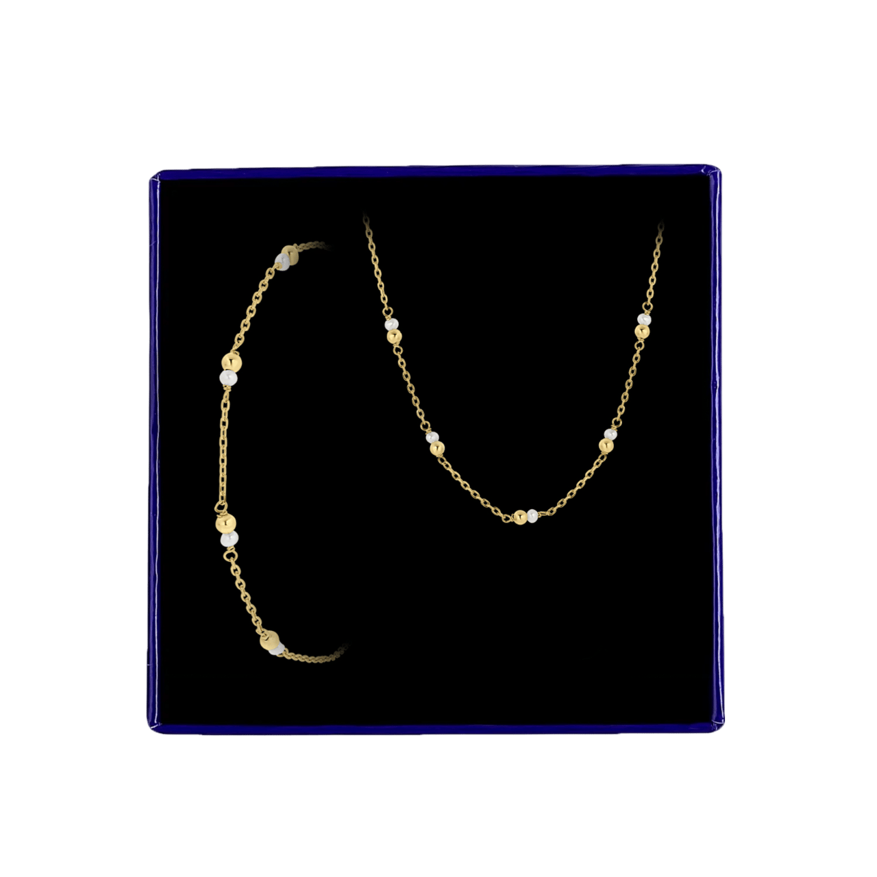 Schmuckset, Halskette & Armband, 925 Silber, Süßwasserperle