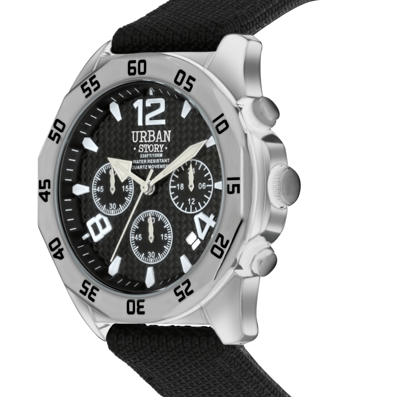 Urban Story Chronograf-Armbanduhr mit Textilarmband