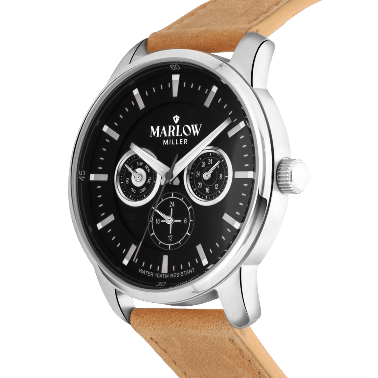 Marlow Miller Chronograf Armbanduhr mit Lederarmband
