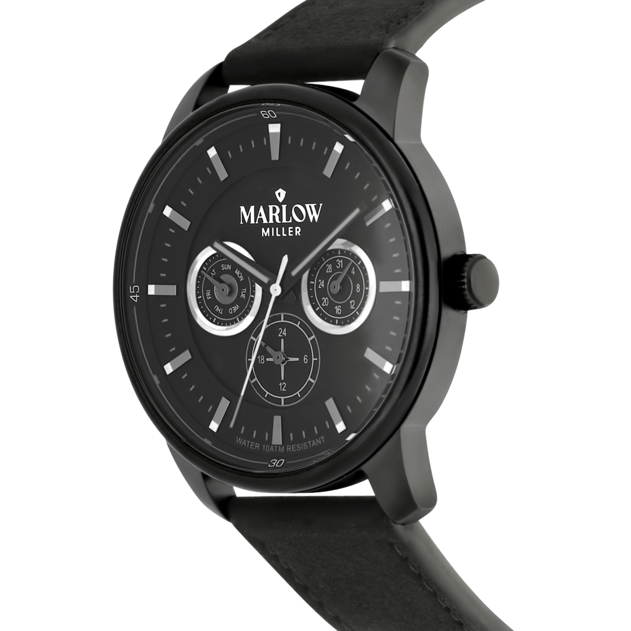Marlow Miller chronograaf horloge met leren band