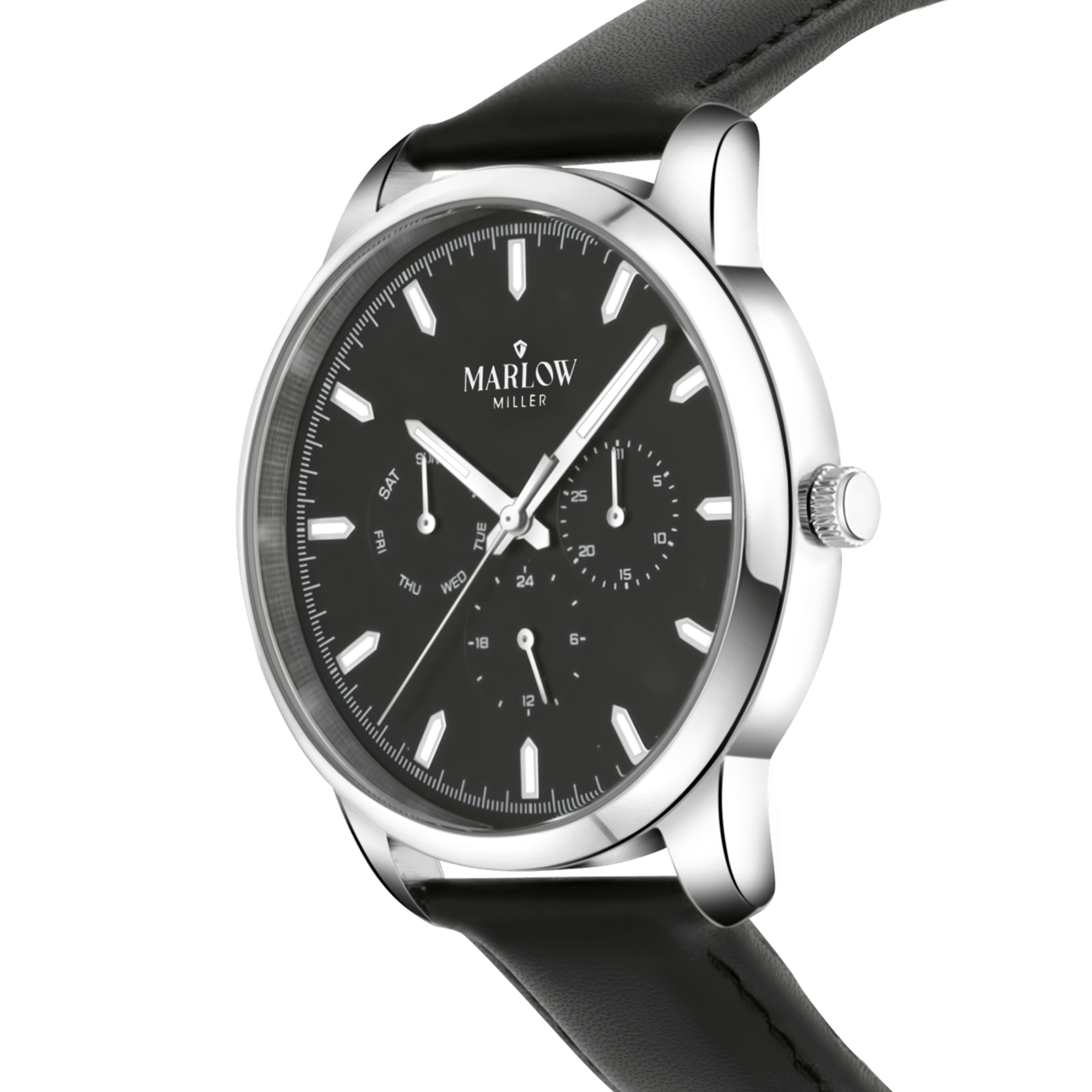 Marlow Miller Chronograf Armbanduhr mit Lederarmband