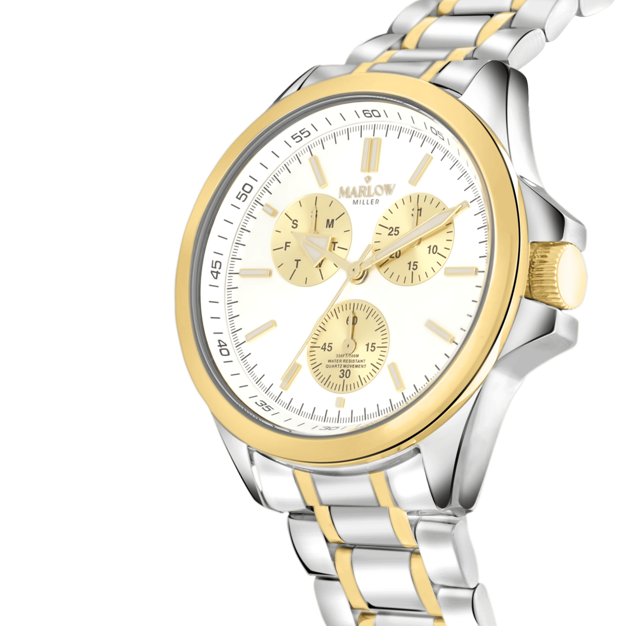 Marlow Miller chronograaf horloge met stainless steel band