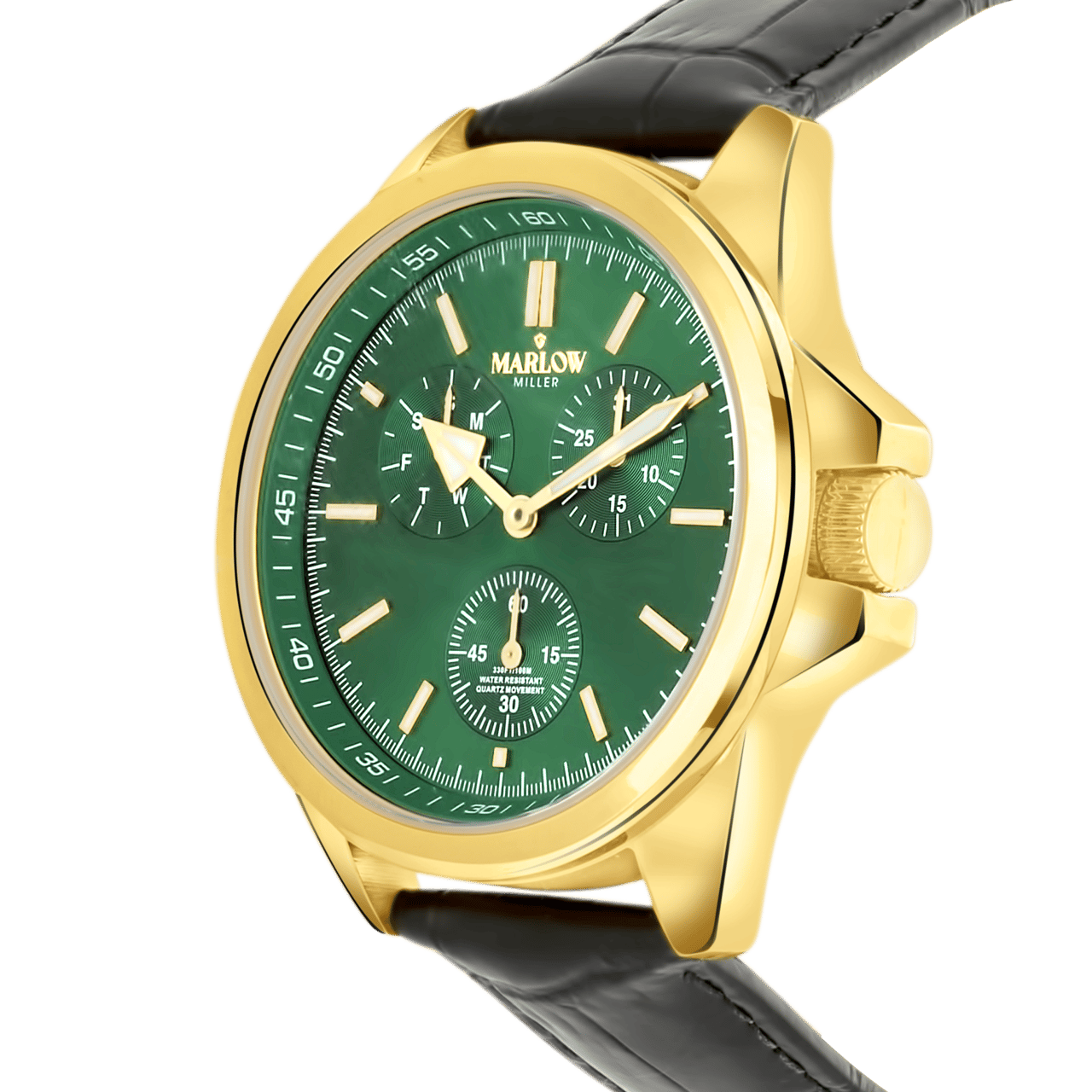 Marlow Miller chronograaf horloge met leren band