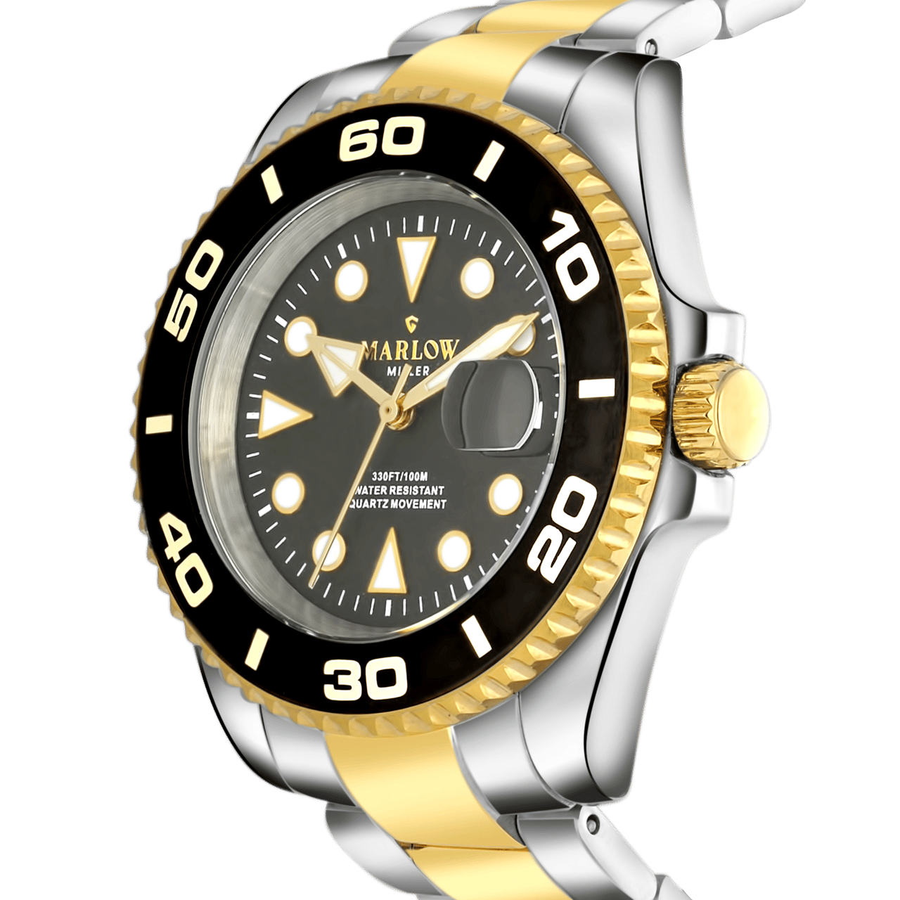 Marlow Miller Armbanduhr mit Bicolor-Armband und -Gehäuse
