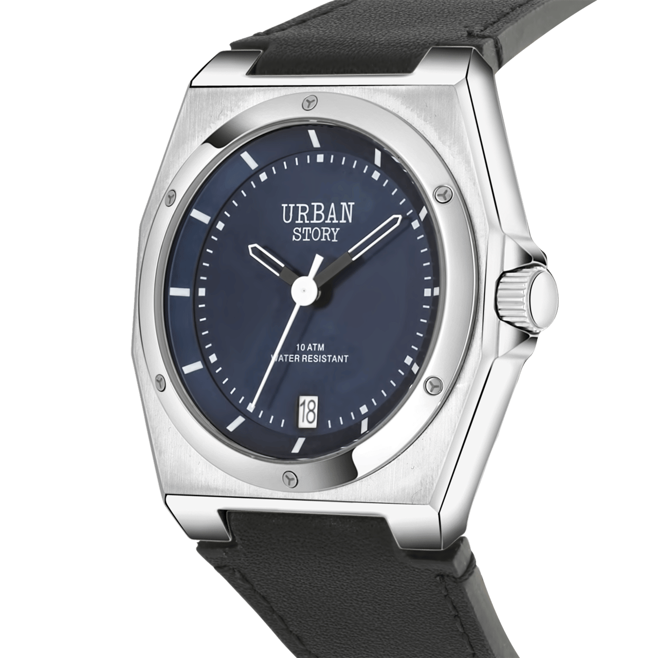 Urban Story Armbanduhr mit Lederband