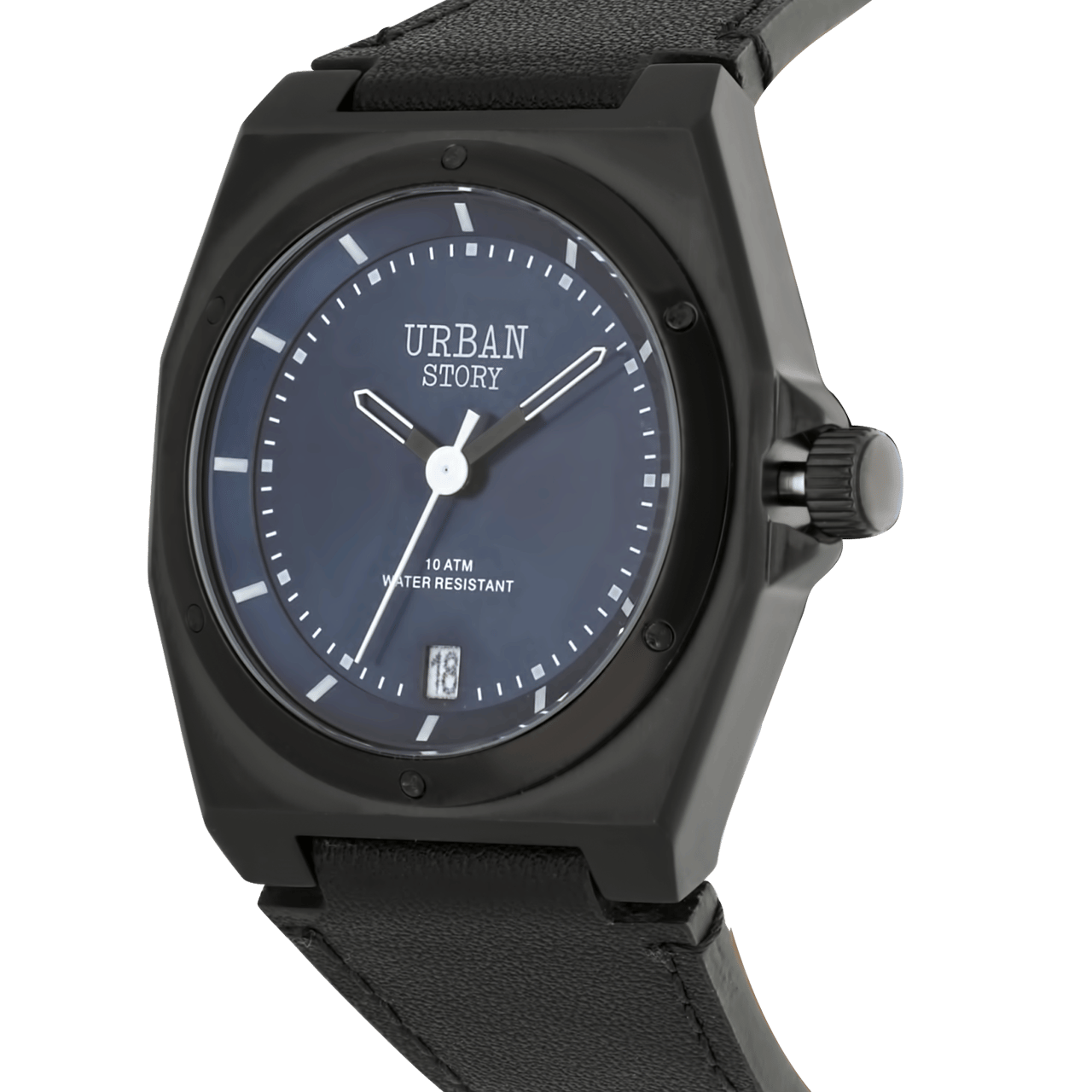 Urban Story Armbanduhr mit Lederband