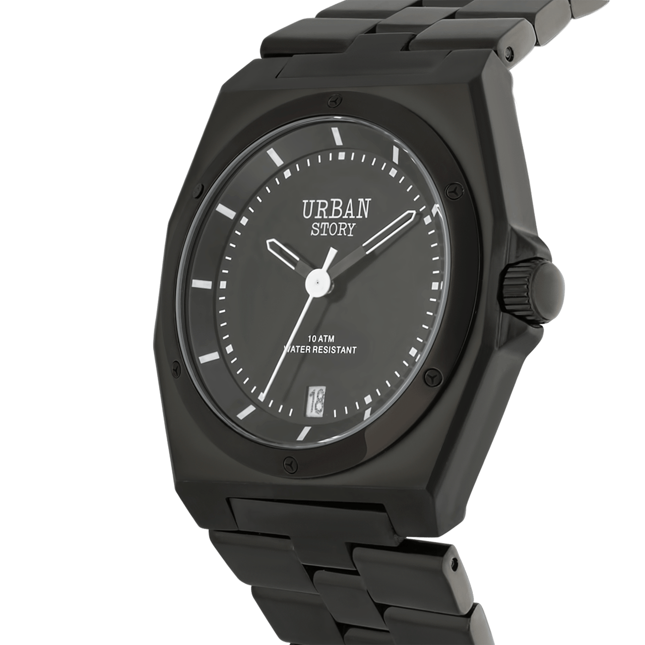 Urban Story horloge met stainless steel band