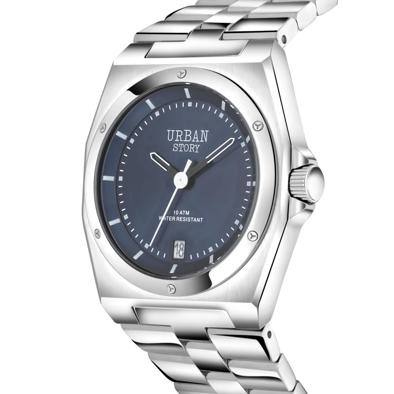 Urban Story horloge met stainless steel band