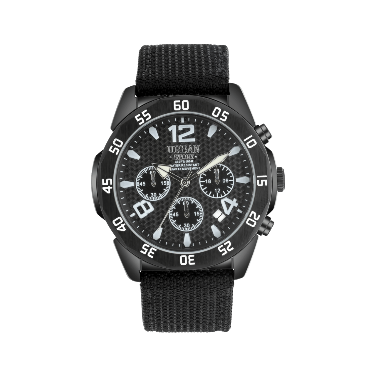 Urban Story Cadeau Set Heren Horloge Zwart