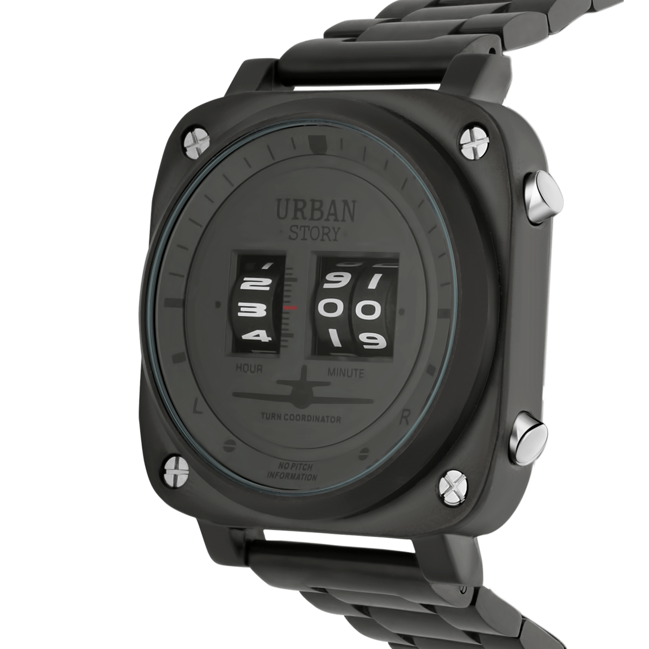 Urban Story horloge met stainless steel band