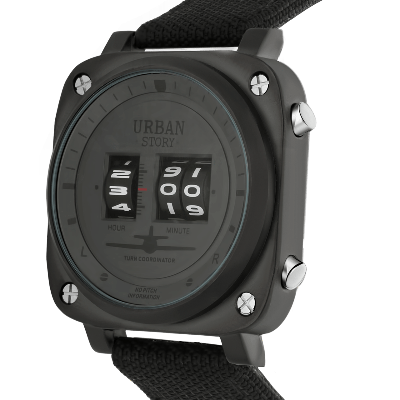 Urban Story horloge met leren band