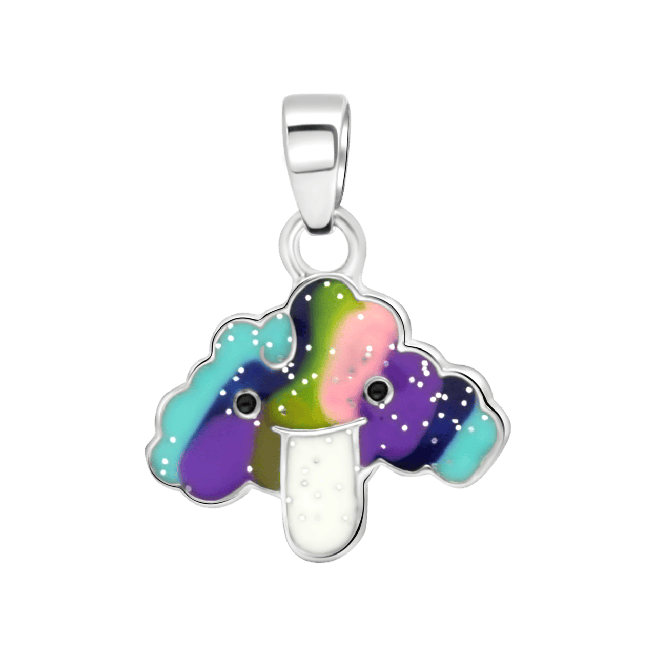 Zilverkleurige bijoux ketting set