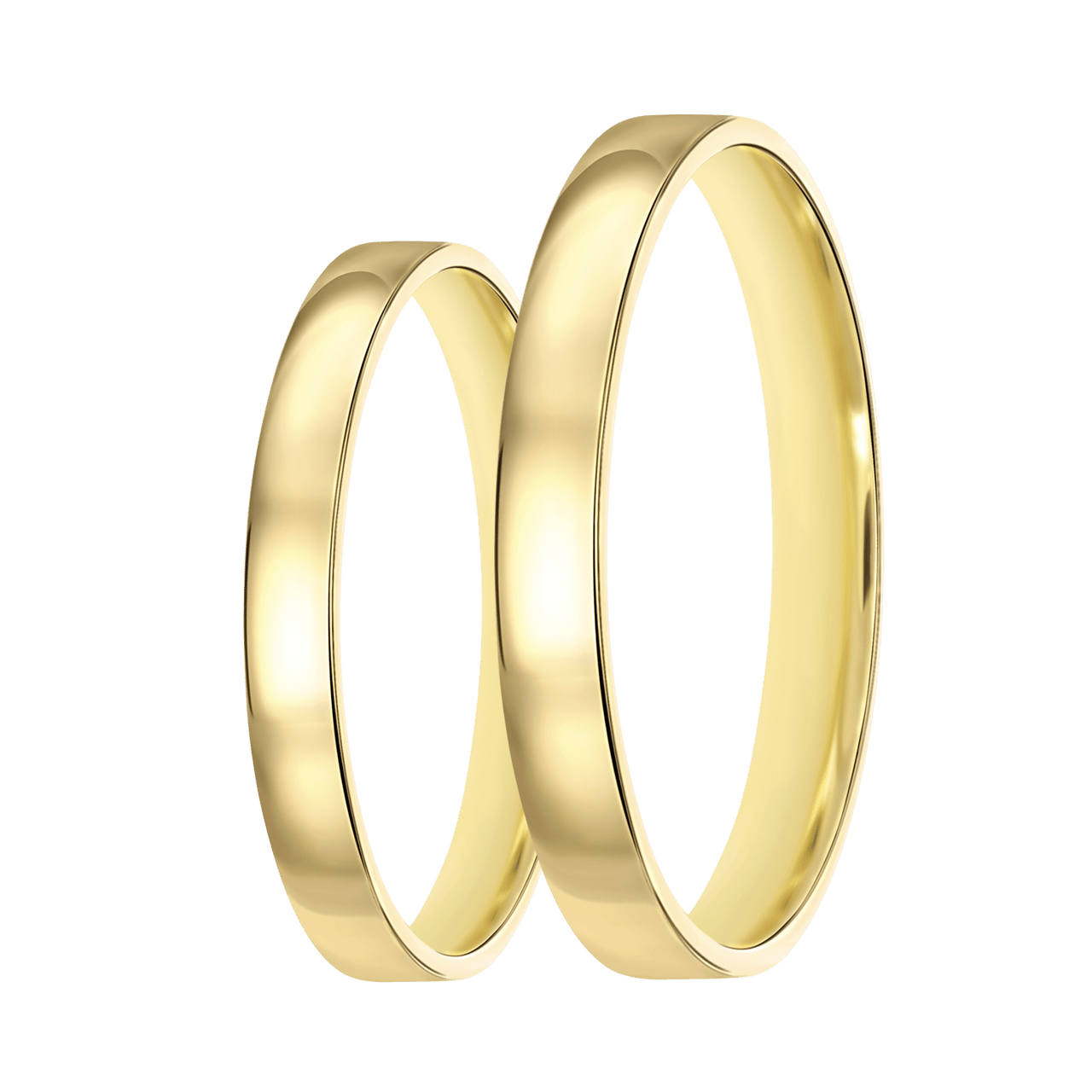 Trauring für Damen, 585 Gelbgold, 3 mm, Alena TW 302