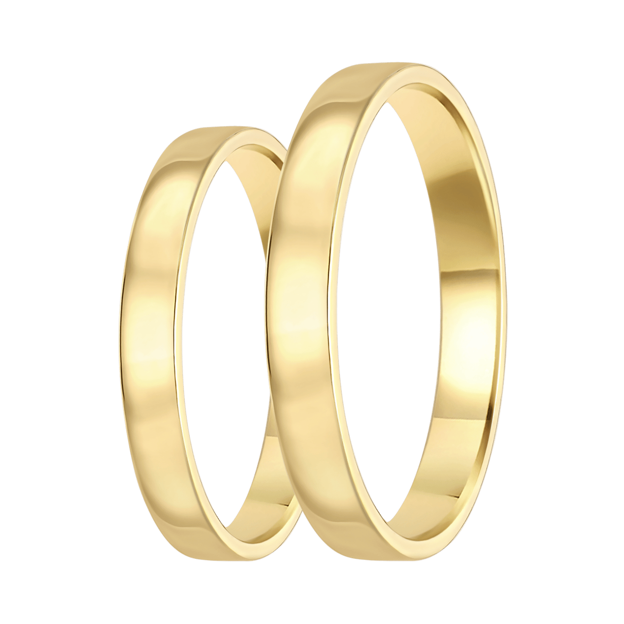 Trauring für Damen, 375 Gelbgold, 3 mm, Dunya TW 303