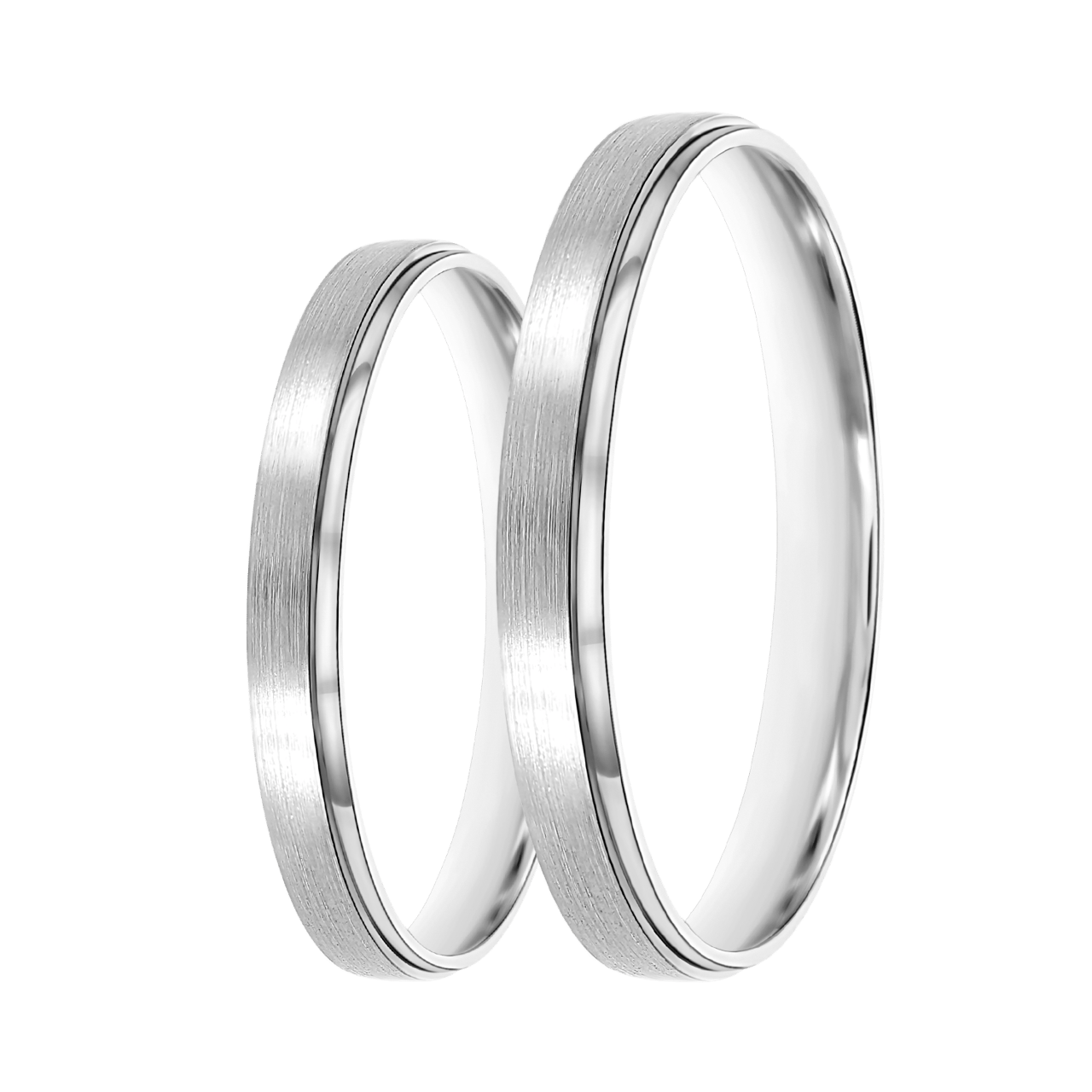 14K witgouden dames trouwring 3mm Elif TW 304