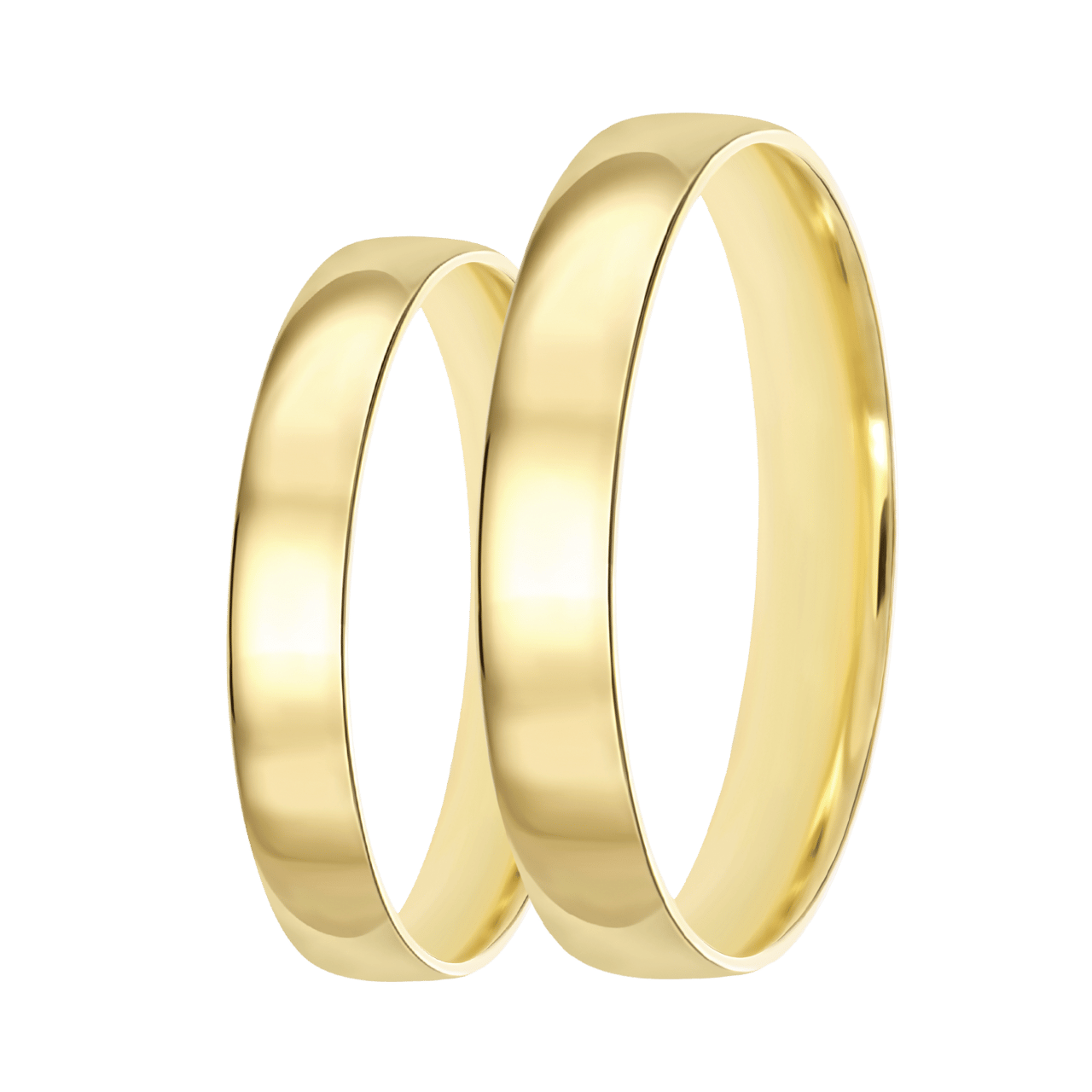 Trauring für Damen, 585 Gelbgold, 4 mm, Mayra TW 452